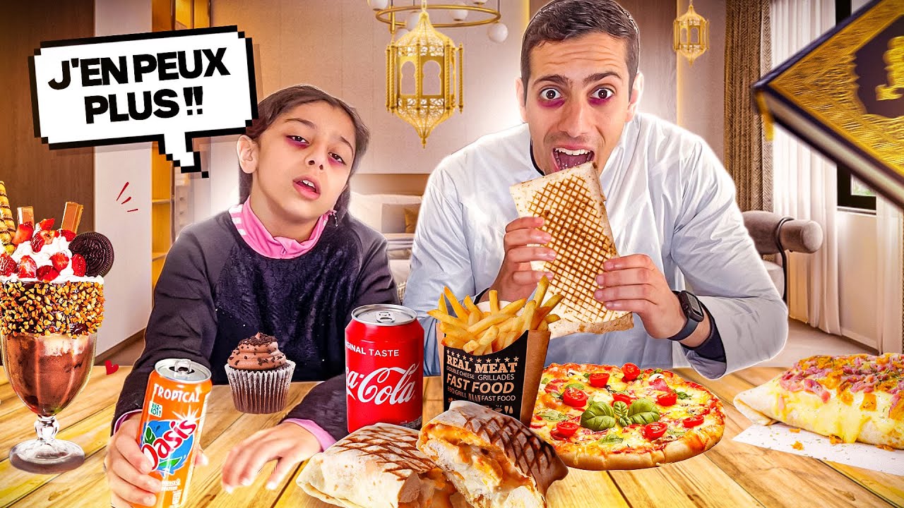 Ce que je mange a 5h du matin pour le ramadan VLOG ! ( On est trop Fatigué 😪)