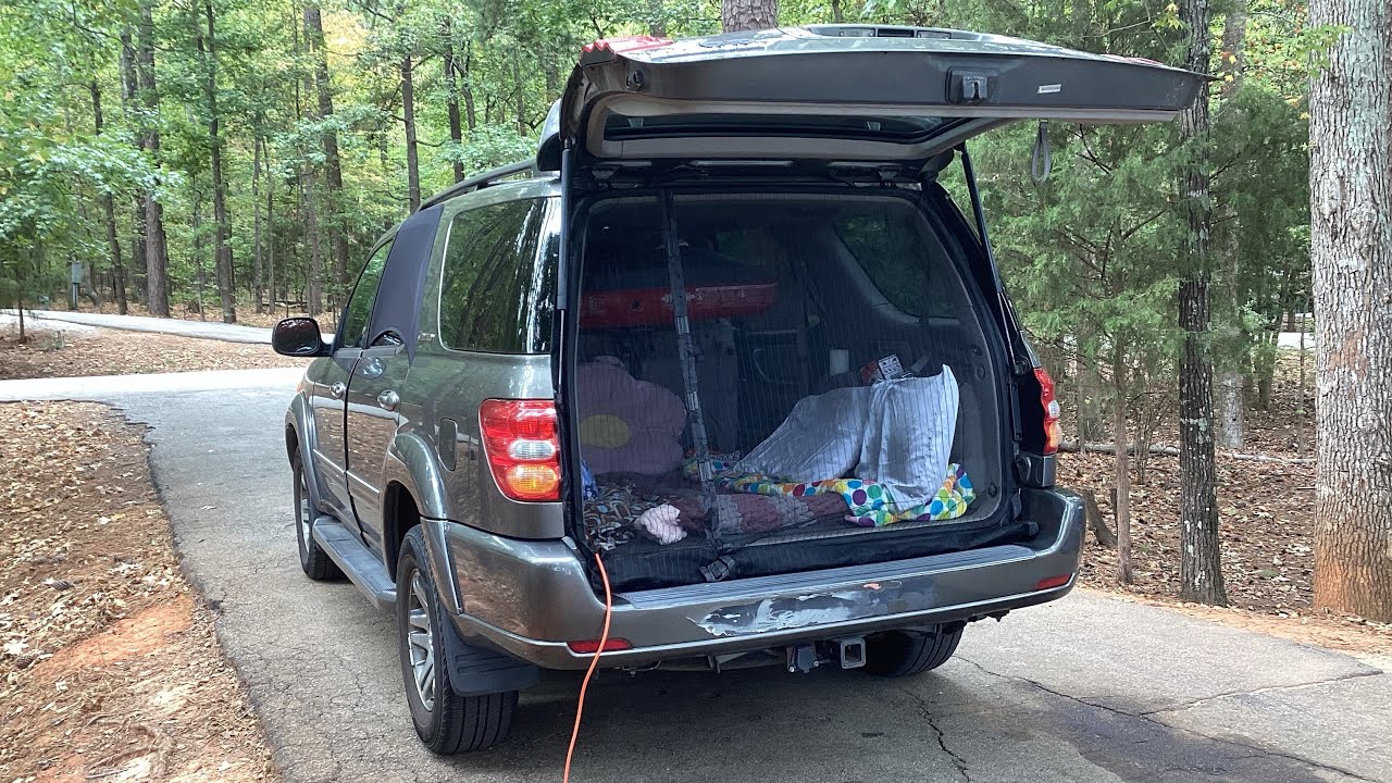 2003 Toyota Sequoia camping