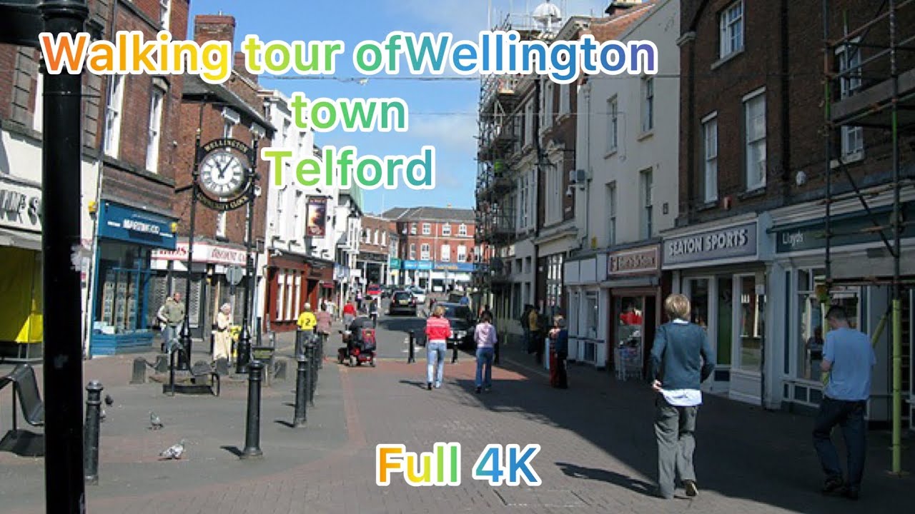 Walking Tour Wellington Town Centre, Telford, Shropshire in 4K 2||02||2023