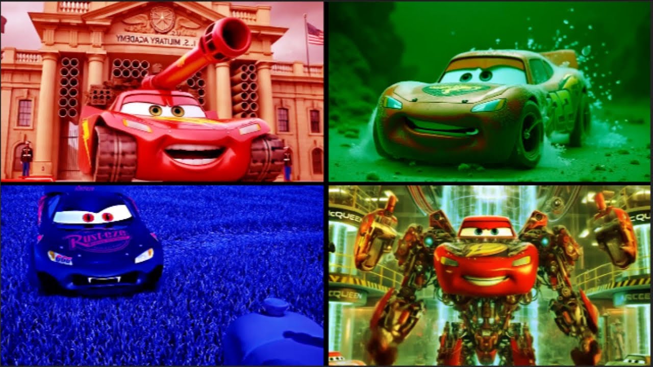 Shark Mqueen vs Evil Mcqueen vs Mcqueen Eater vs Lightning Mcqueen - Coffin Dance Song Cover / Tiles