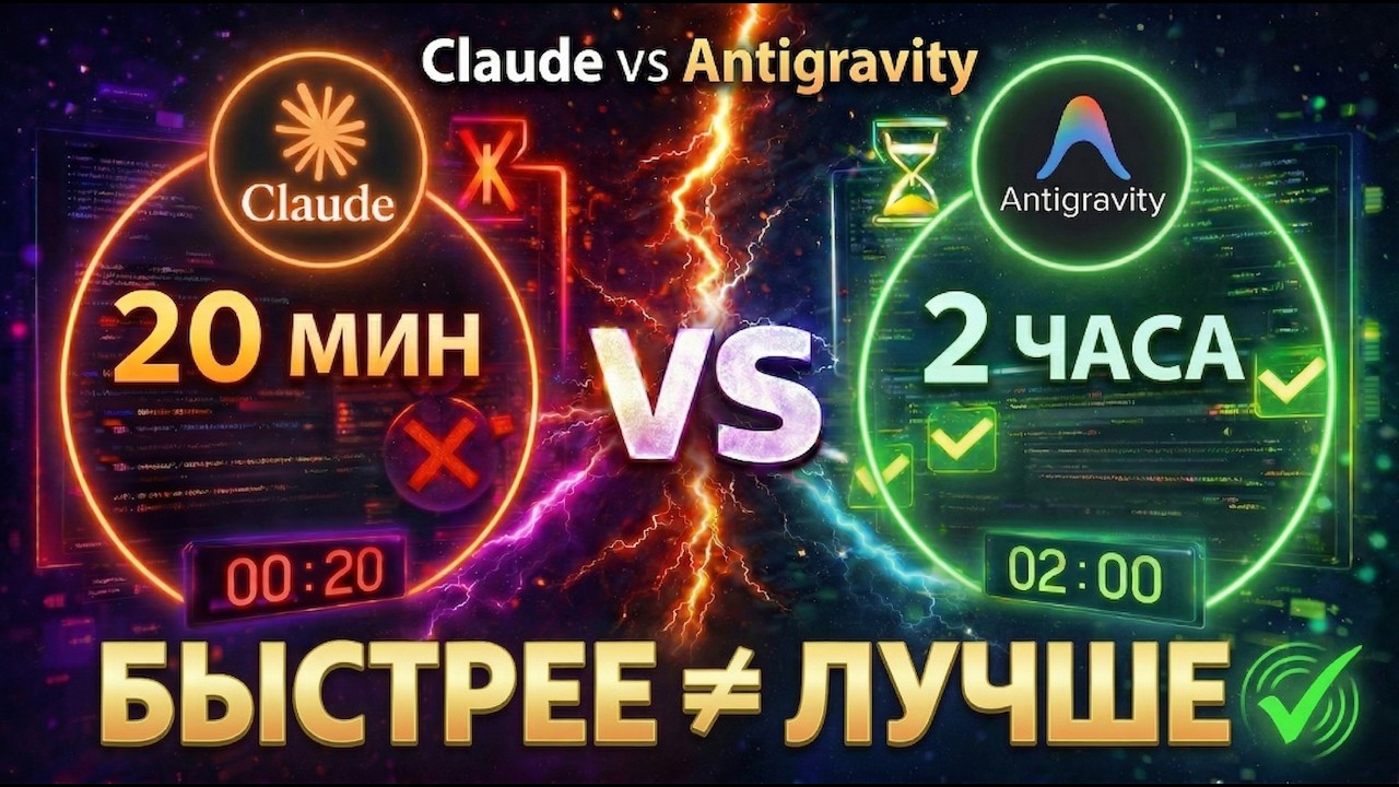 16 задач: Claude vs Antigravity &mdash; кто реально лучше?