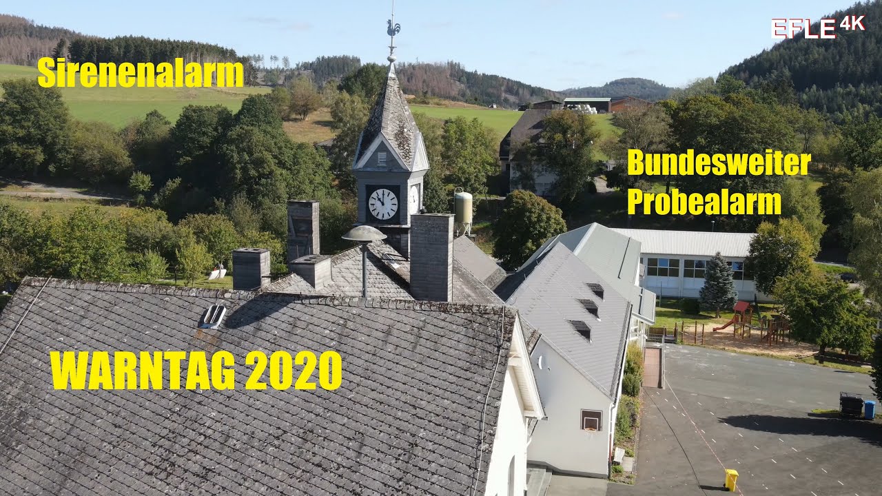 [Warntag 2020] Deutschland probt den Ernstfall/Sirenenprobe in und über Banfe