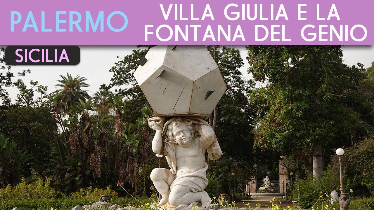 PALERMO - Villa Giulia e la Fontana del Genio