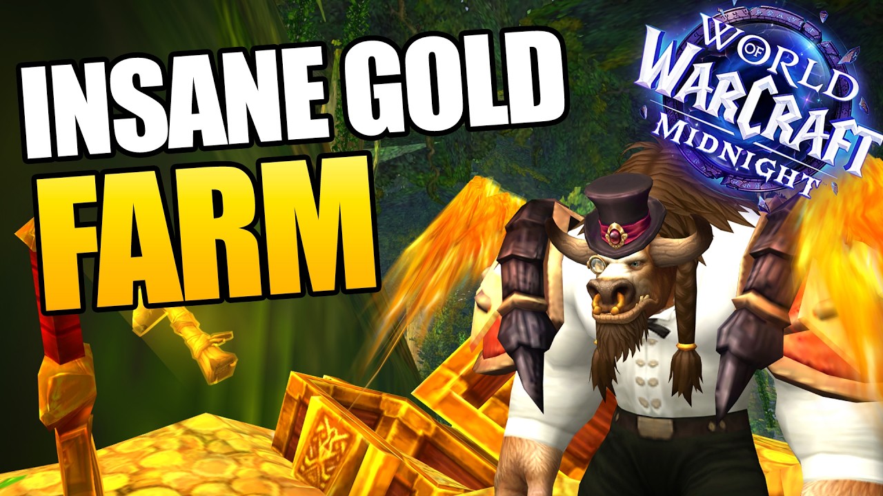 Best Solo Gold Farm Midnight WoW | 50K+ Gold Per Hour