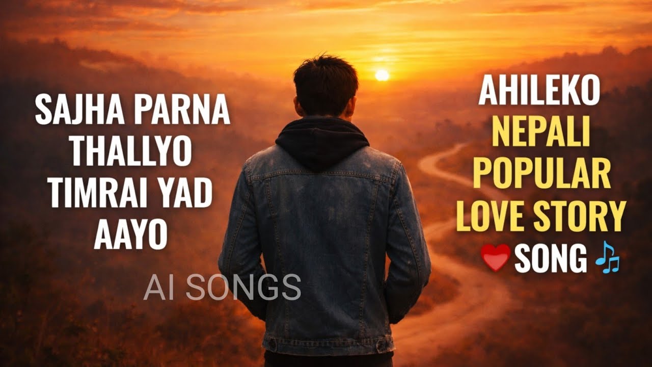 2082/Popular Love Story Song ♥️, Sajha Parna Thallyo Timrai Yad Aayo / New Nepali Calchitra Song 