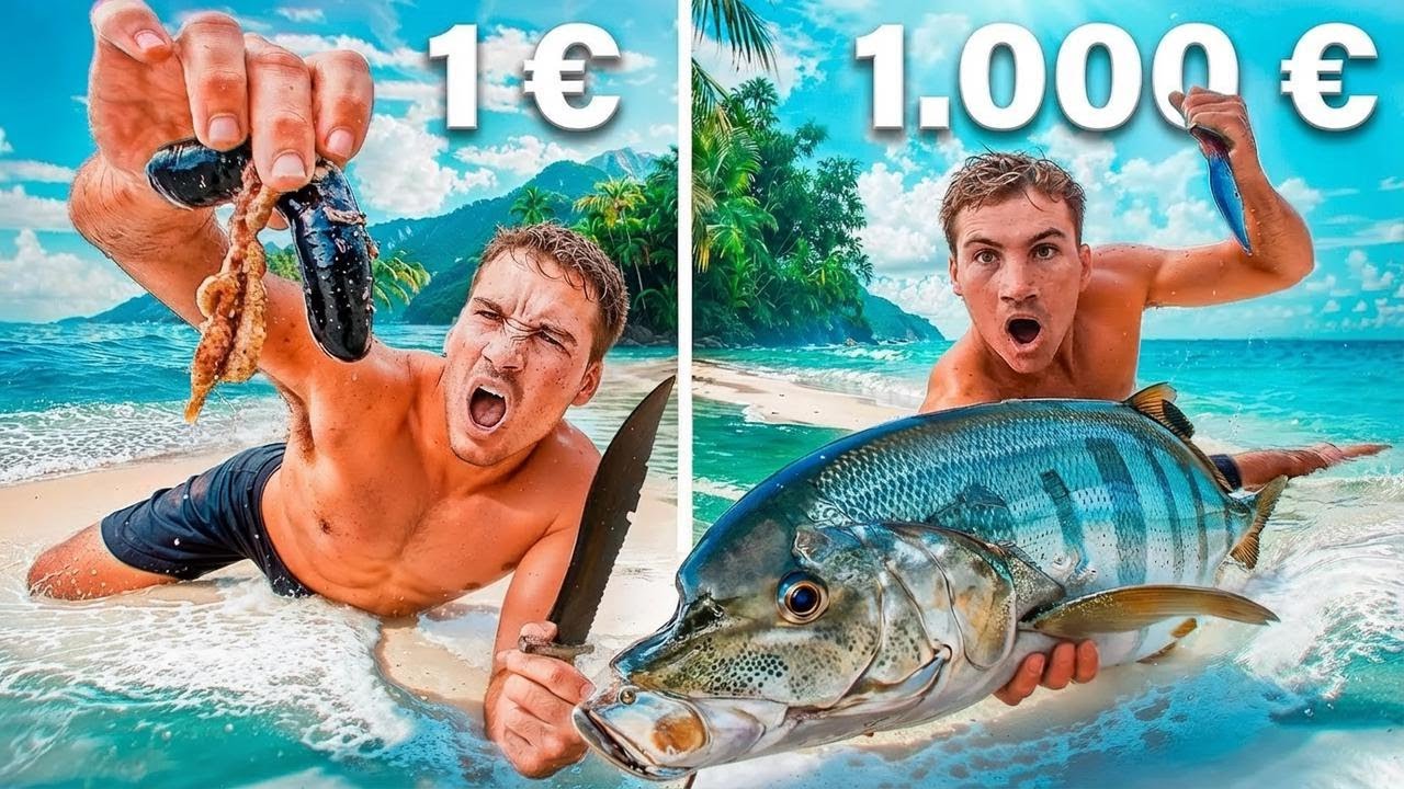 Pêcher et cuisiner des fruits de mer pour 1 $ vs 1 000 $: le grand face-à-face !