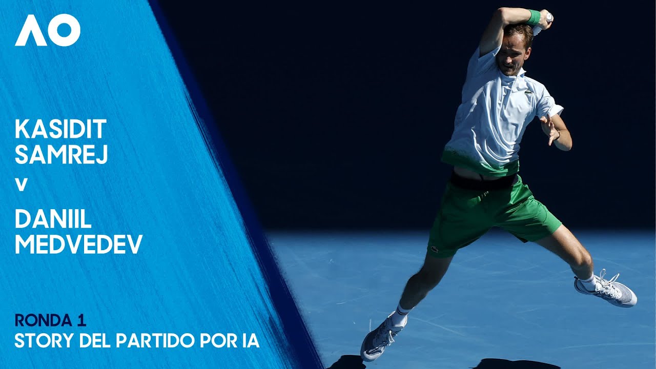 Kasidit Samrej v Daniil Medvedev Story del partido por IA | Abierto de Australia 2025 Ronda 1