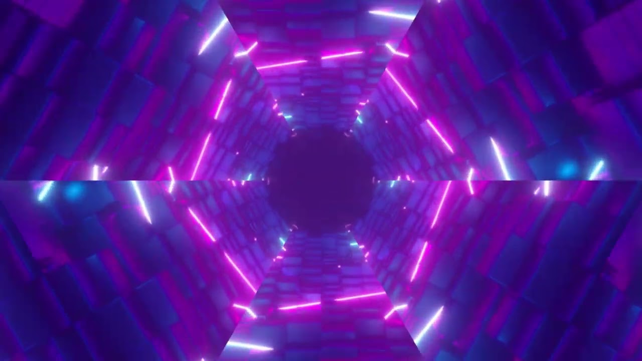 Kaleidoscope - Black Neon Dreams - 60 - | Synthwave | Music Video | Electronic Music | 4k |