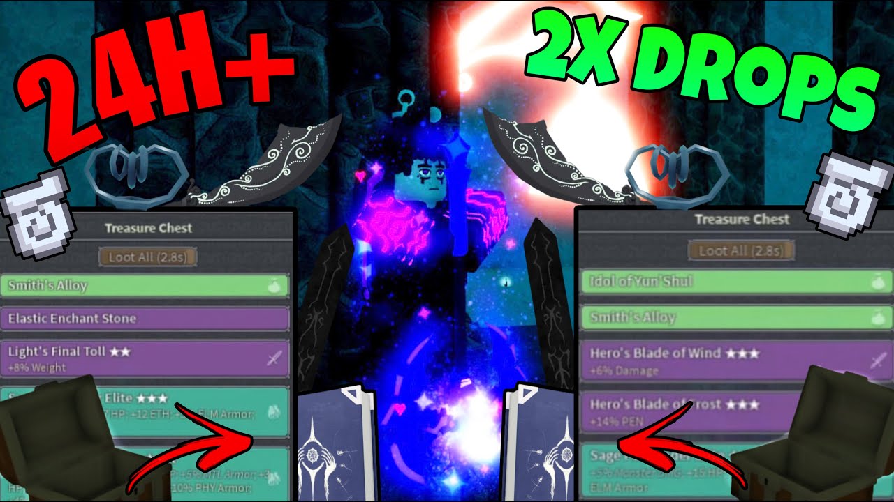 24+ Hours Farming DILUVIAN WITH 2X DROPS | Deepwoken