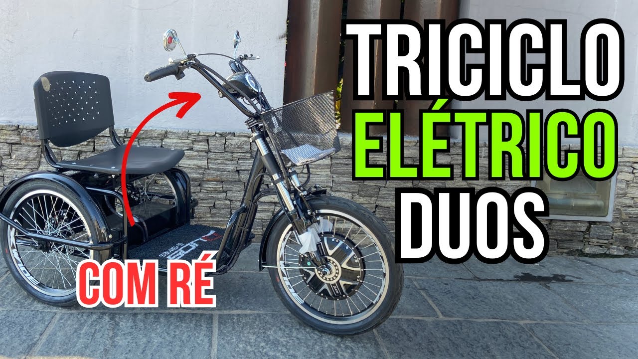 TRICICLO ELÉTRICO DUOS EM 2023 - COM RÉ