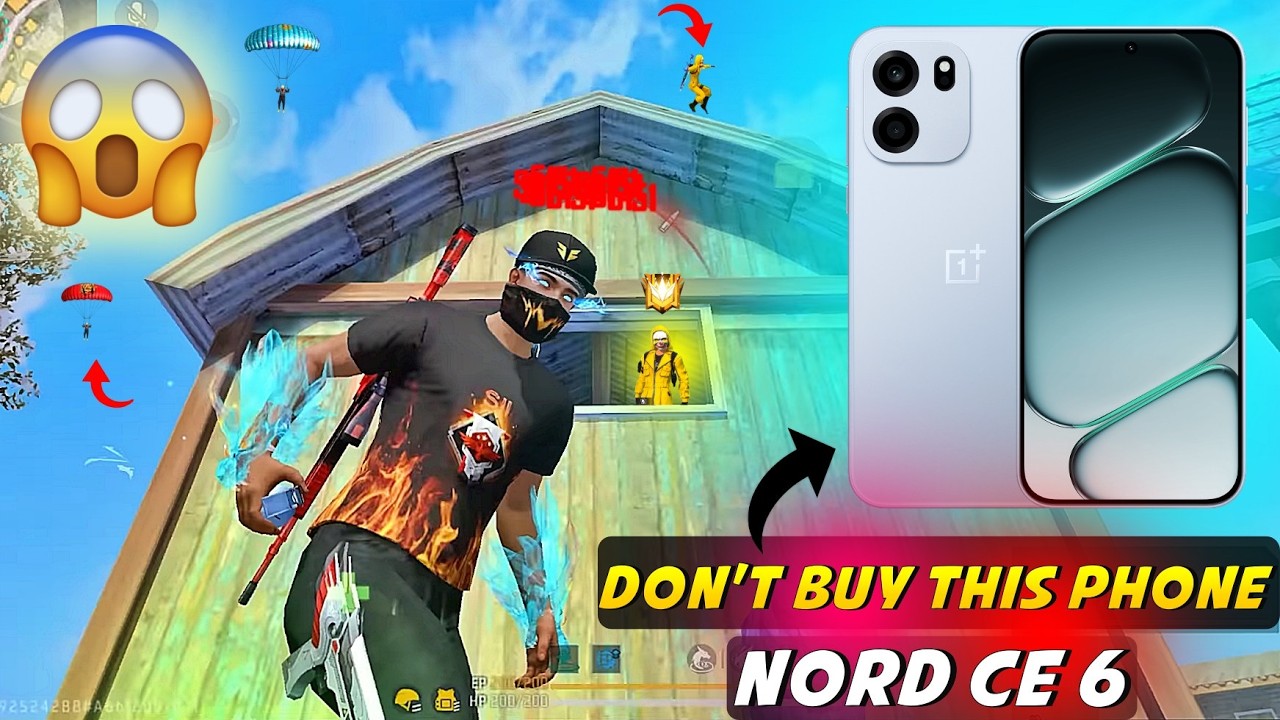 Oneplus Nord CE 6 Free Fire Test 😵 |Oneplus Nord CE 6 Gaming test ⚡& Oneplus Nord CE 6 Review 😳