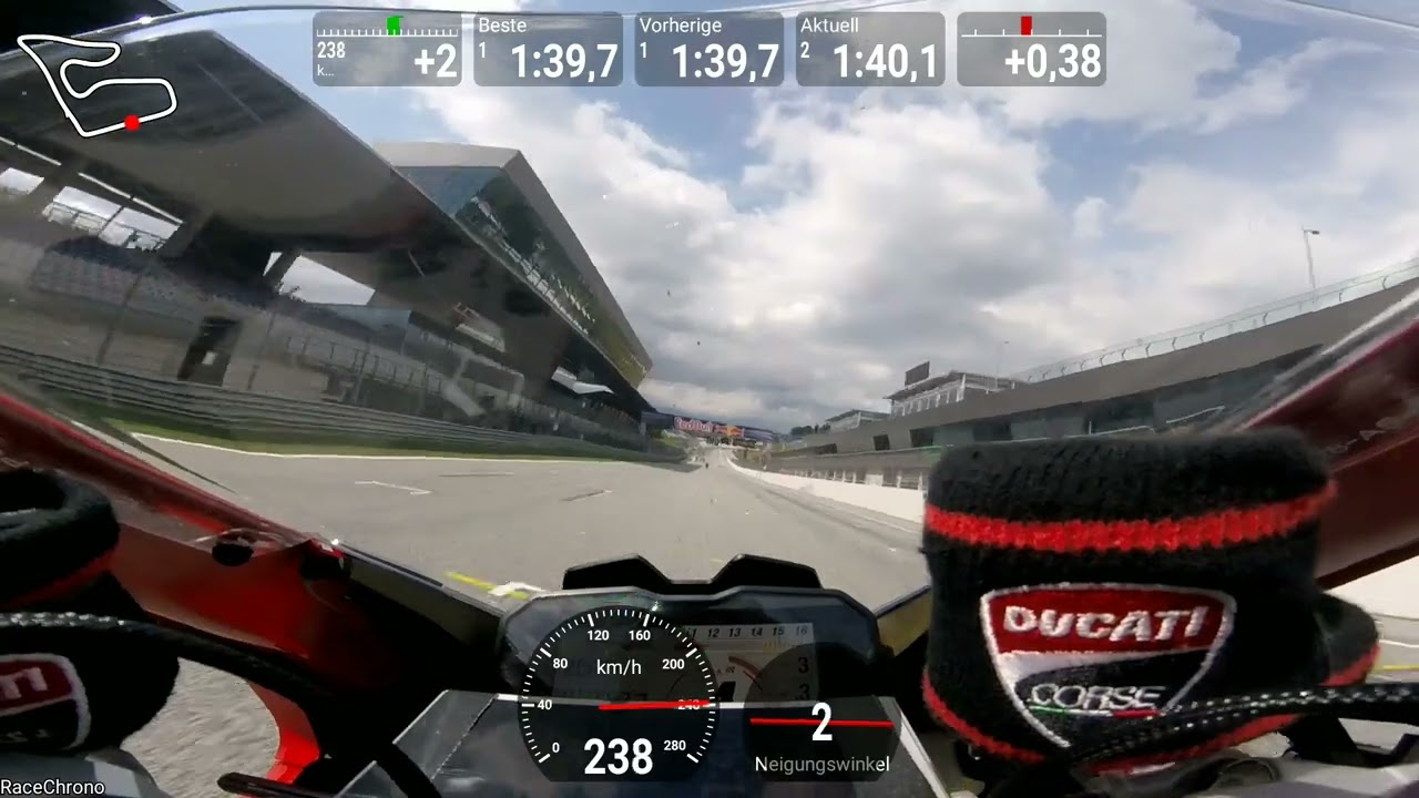 Red Bull Ring 🇦🇹 12.08.22 GAP  \\ onboard Jan#565 DUCATI Panigale V4 \\ TNT open1000 Bestzeit 1:37