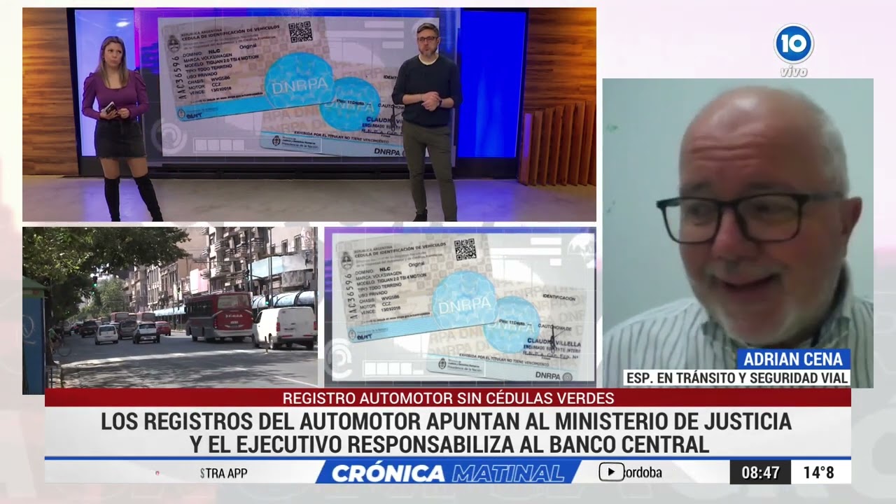 REGISTRO AUTOMOTOR SIN C&Eacute;DULAS VERDES: qu&eacute; hacer para poder circular
