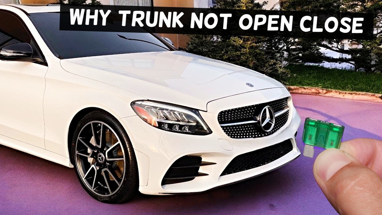 Why MERCEDES Trunk Does Not Open Close Stuck W205 C300 C400 C450 C43 C63 C250 C200 C180 C160 C180d C