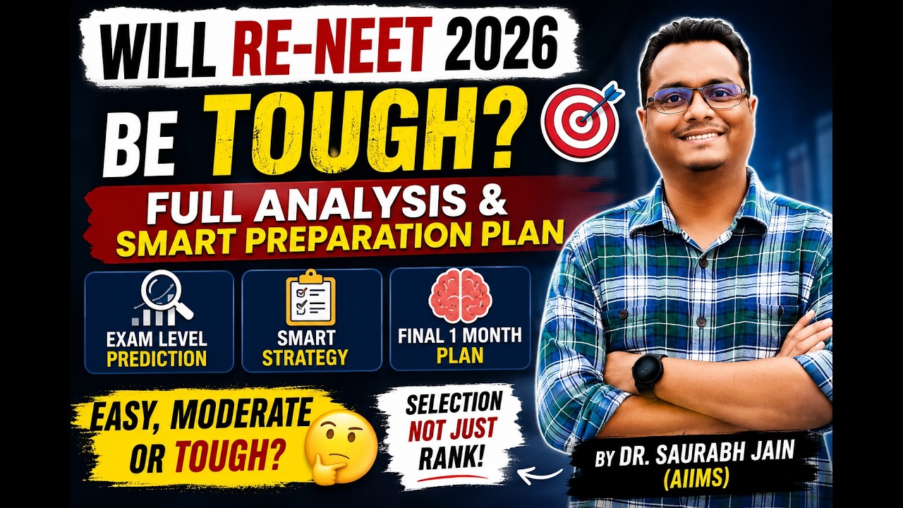RE-NEET 2026 Expected Difficulty Level | Easy, Moderate or Tough?