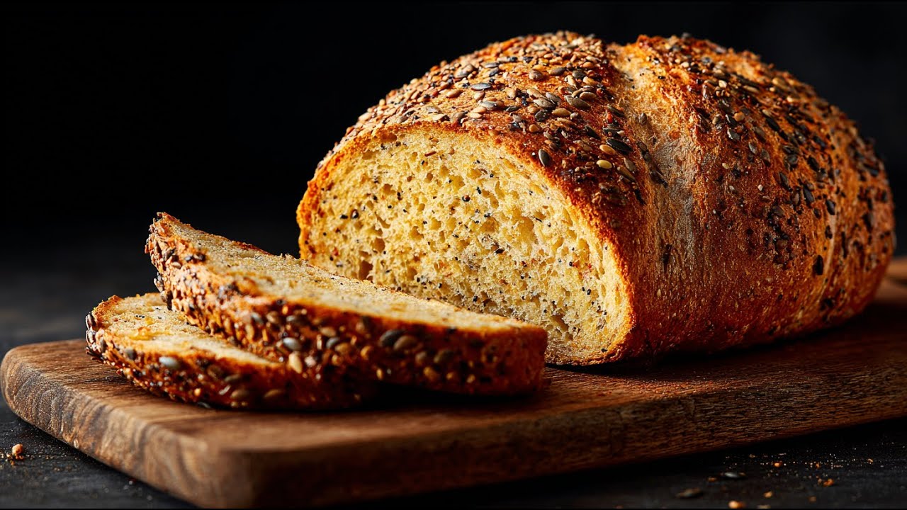 Полезный ХЛЕБ 🍞 без дрожжей за 5 минут — самый ВКУСНЫЙ рецепт, который я готовлю каждый день!