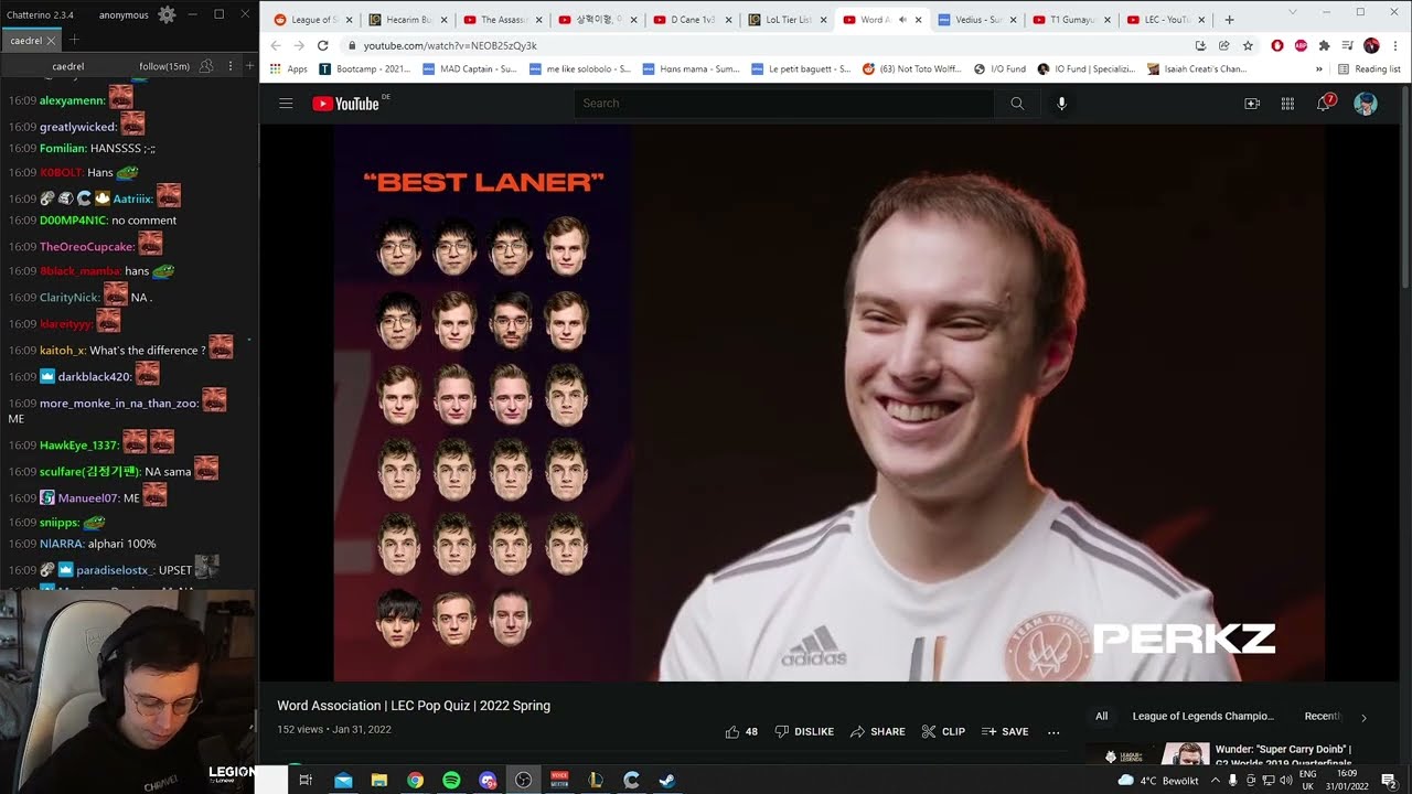 Caedrel Reacts To LEC Pop Quiz  | Word Association