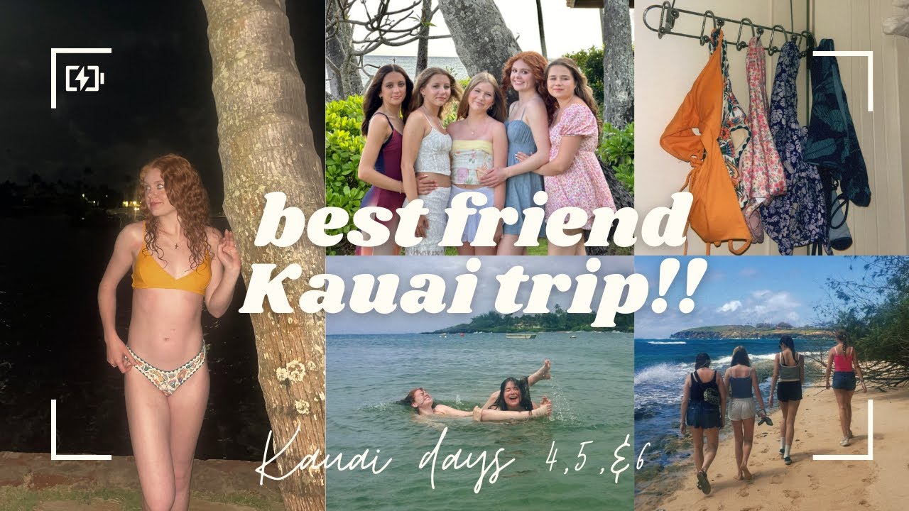 KAUAI TRIP DAYS 4, 5, & 6!! FOOD, BEACH, HIKING, FRIENDS, SHOPPING, & MORE!! 🌺☀️🏝️