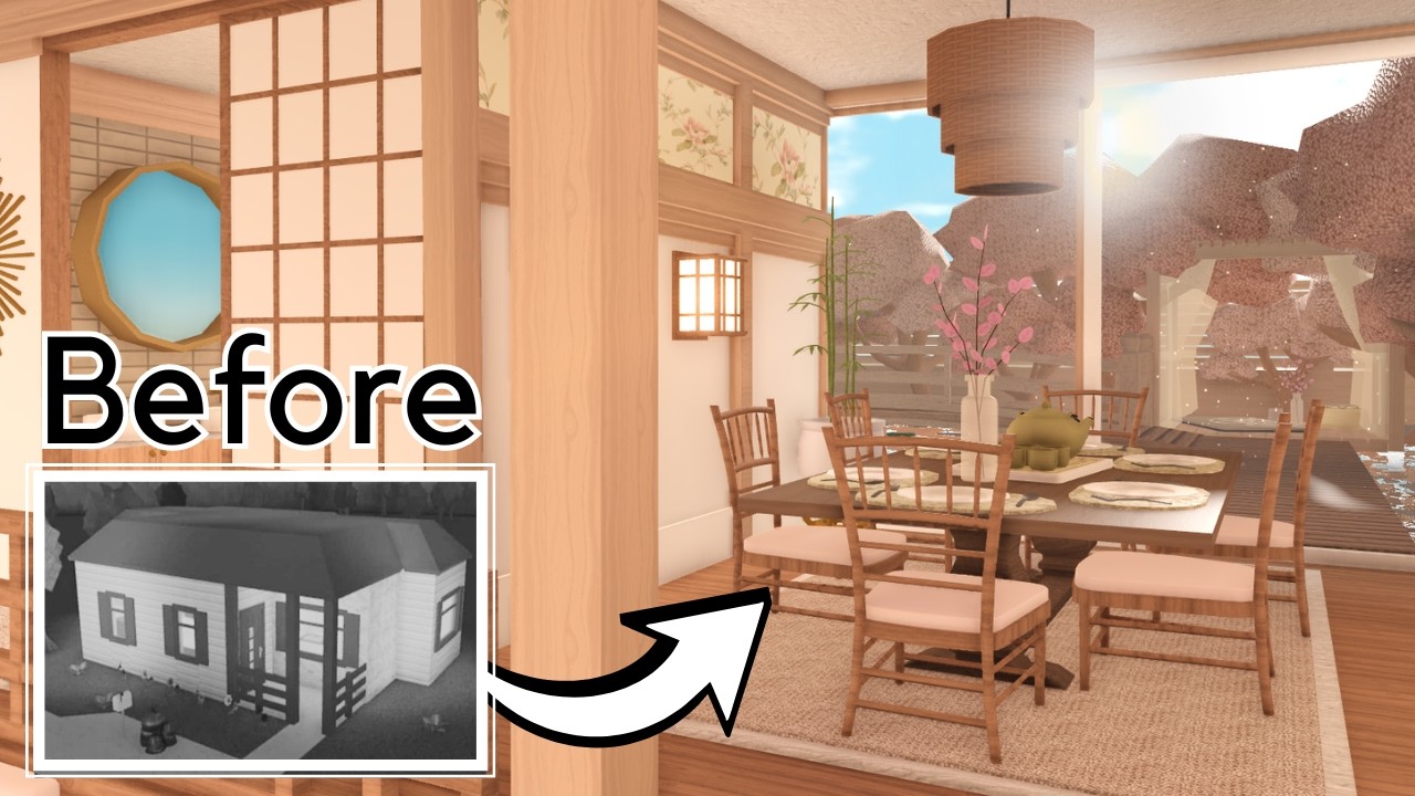I renovated a BLOXBURG STARTER HOUSE but it's REALISTIC | Roblox |
