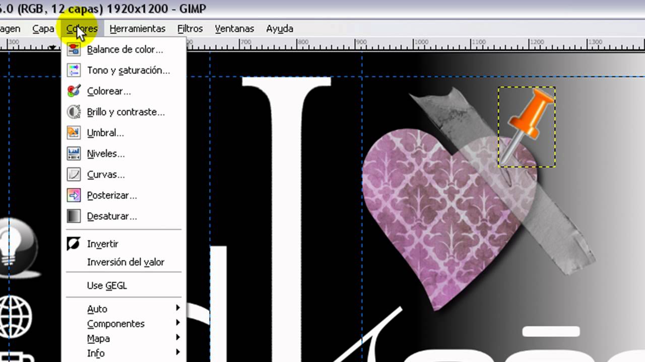 Curso de GIMP. Parte 18: Herramienta selección libre (varita mágica) y volteo