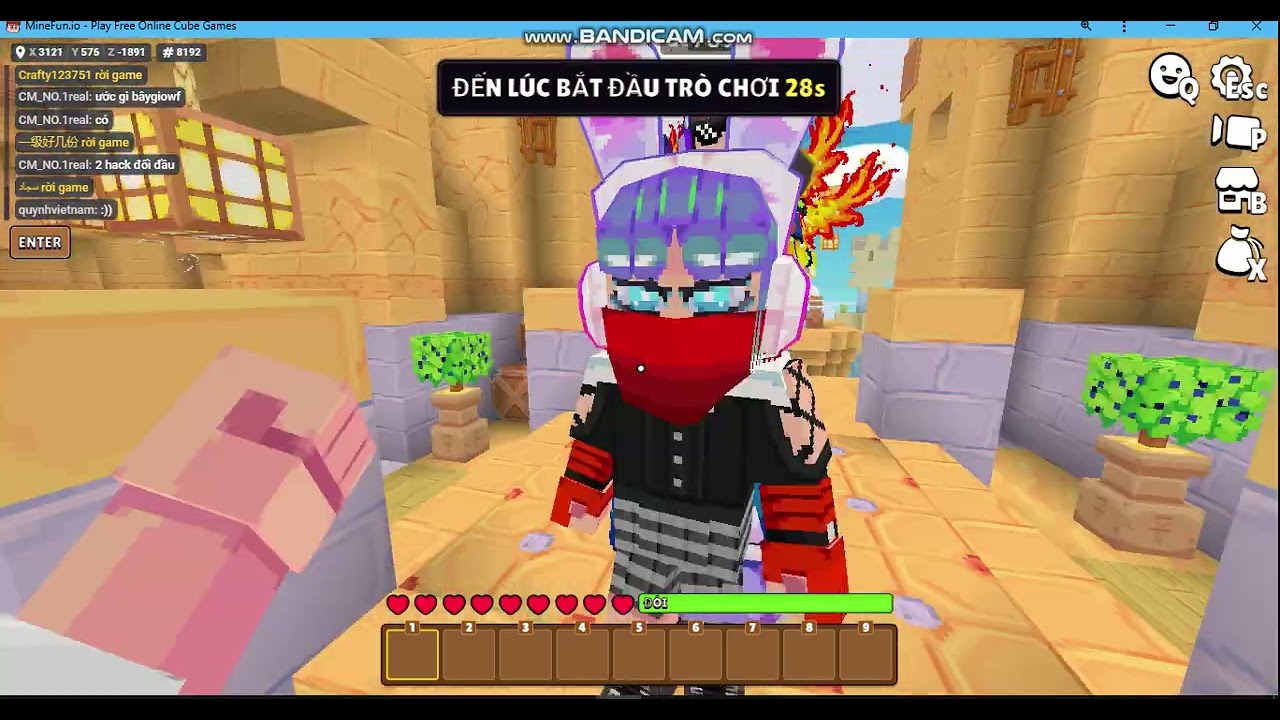 Minefun.io đang chs gặp hack mà hack này hơi lỏ nhể :)