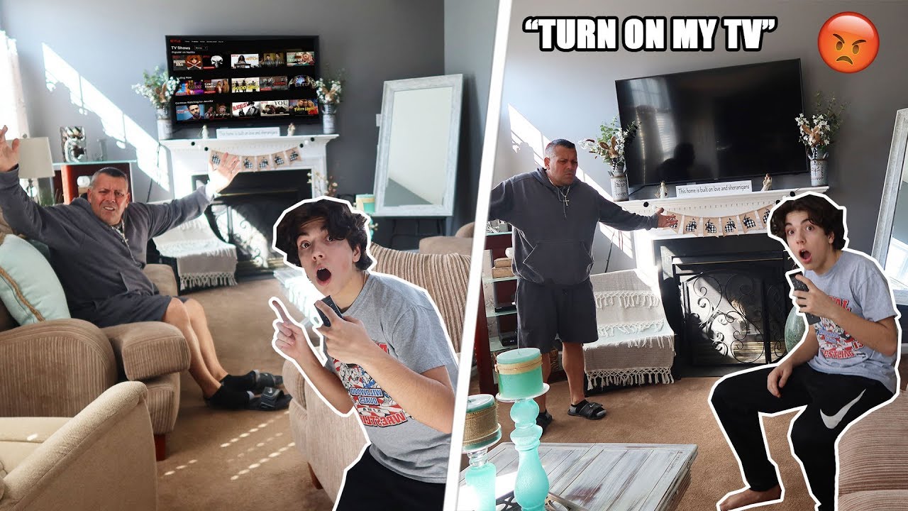 ANNOYING MY DAD FOR 24 HOURS! (HE GOT SO MAD)