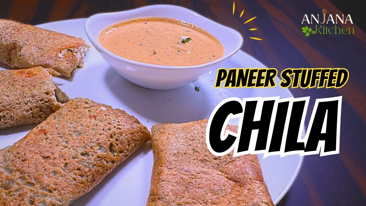 Paneer Stuffed Moong Dal Chilla Recipe | Healthy Protein-Rich Breakfast | मूंग दाल चीला रेसिपी