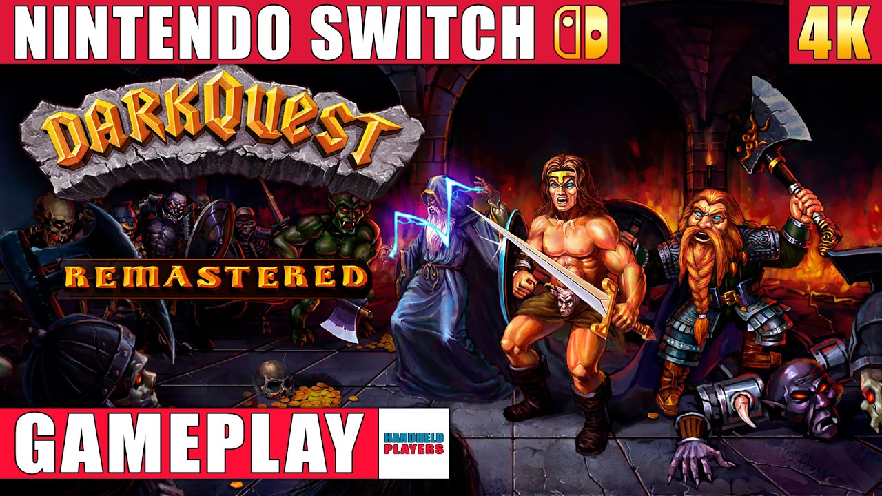 Dark Quest: Remastered Nintendo Switch 1 Gameplay in 4K