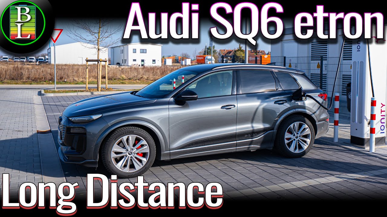 Audi SQ6 E-tron is so fast on a long distance trip !!!