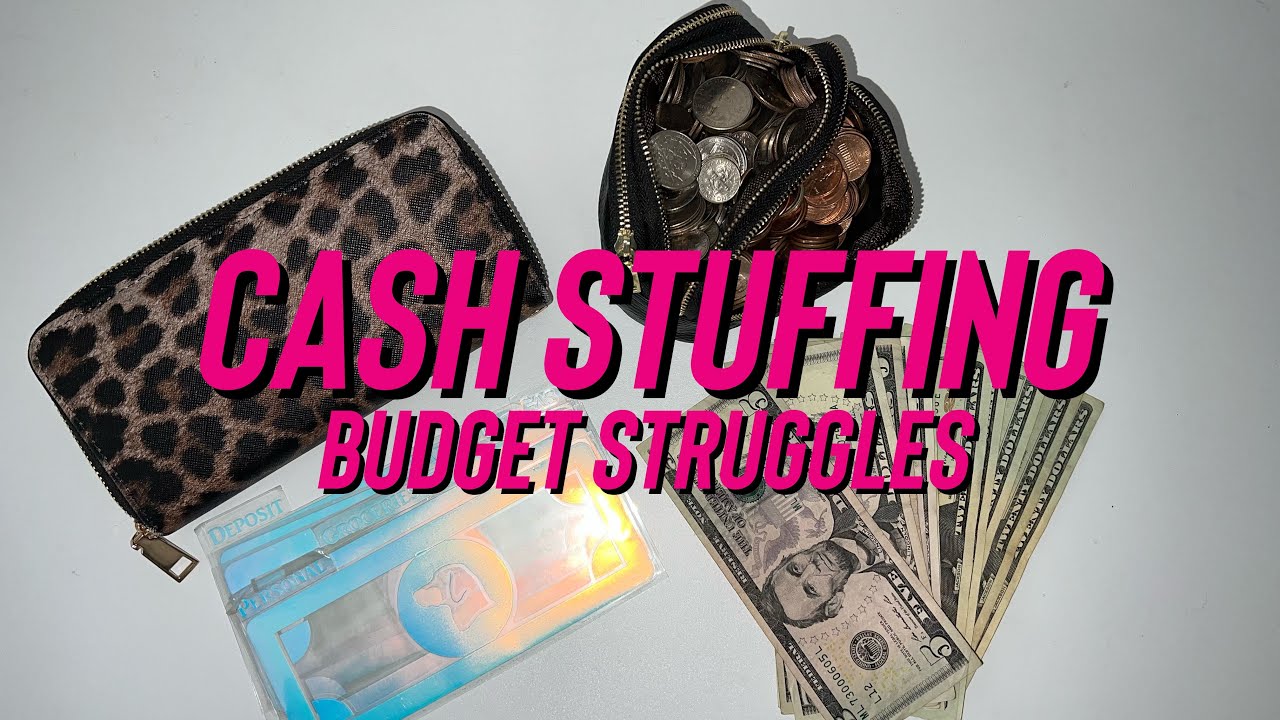 cash stuffing after honeymoon | budget struggles | filling up change jars