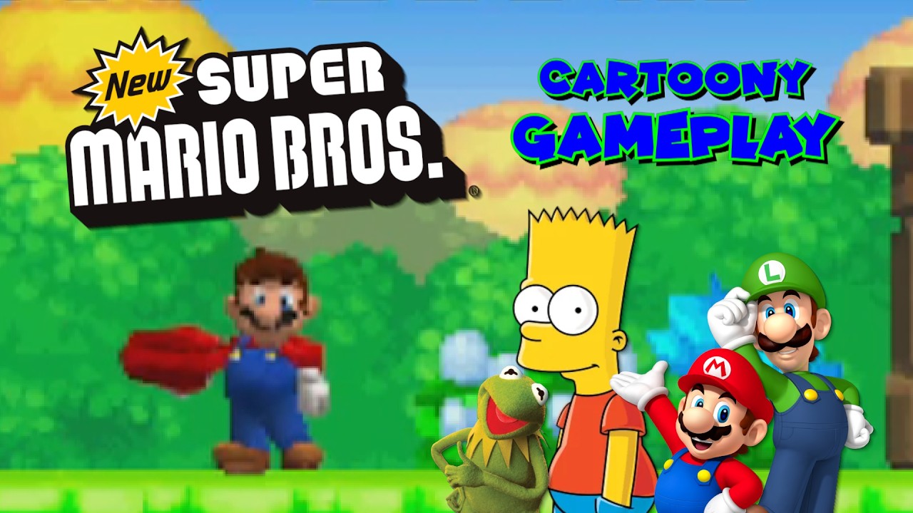 Cartoony Gameplay: New Super Mario Bros. PART 1