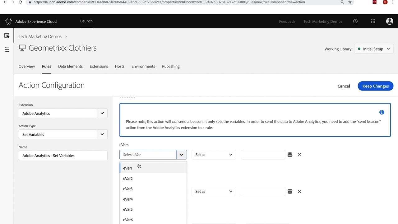 Creating a Global Page Rule in Launch