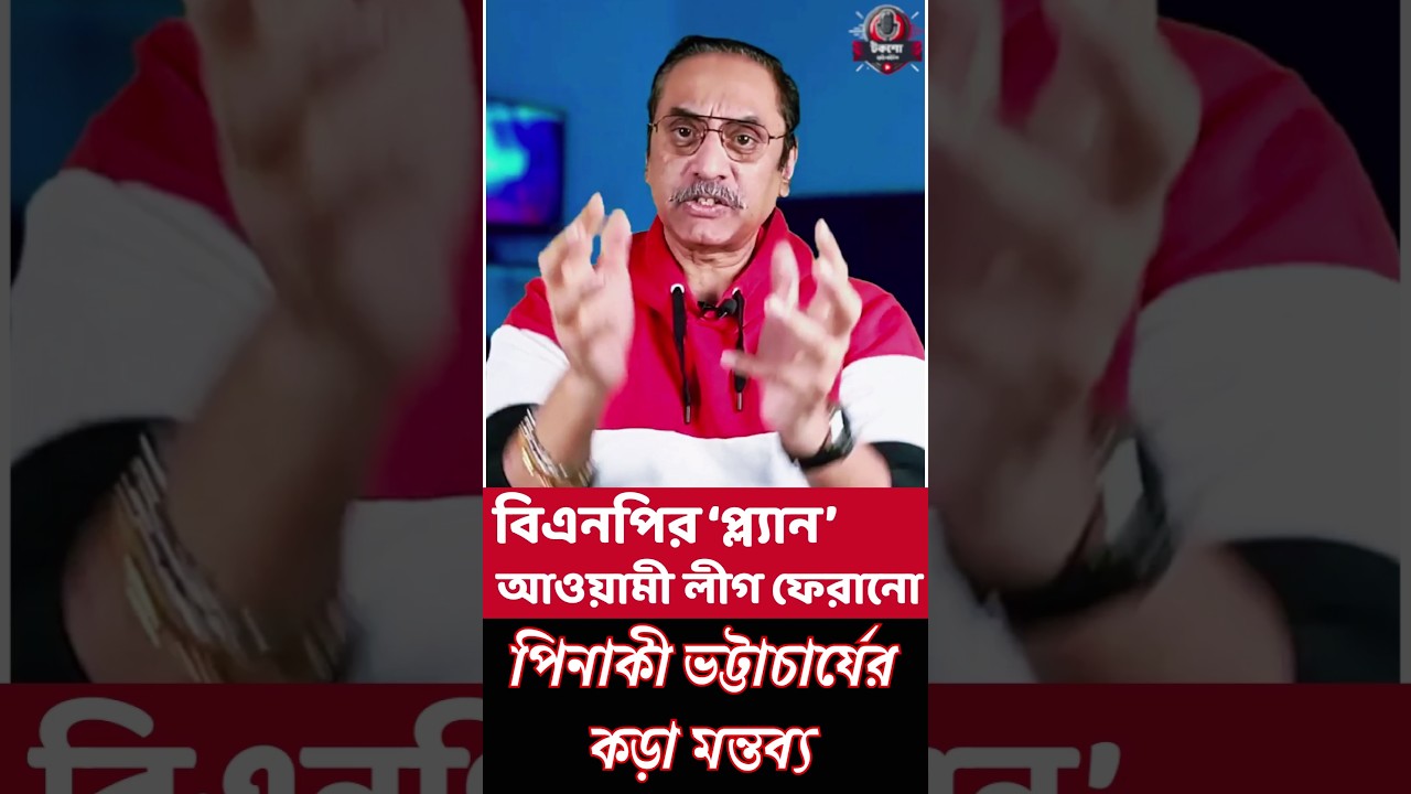আওয়ামী লীগ ফেরানোর প্ল্যান? পিনাকী ভট্টাচার্য