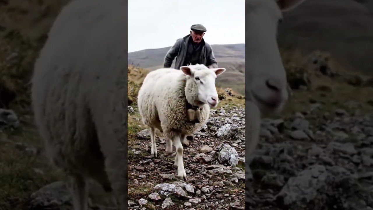 Animal Rescue A mother sheep rescued her baby from a deep hole. 