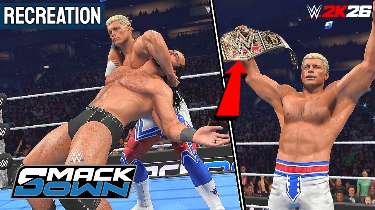 СИМУЛЯЦИЯ WWE 2K26: Коди Роудс против Дрю Макинтайра | SmackDown 06.03.26: основные моменты!