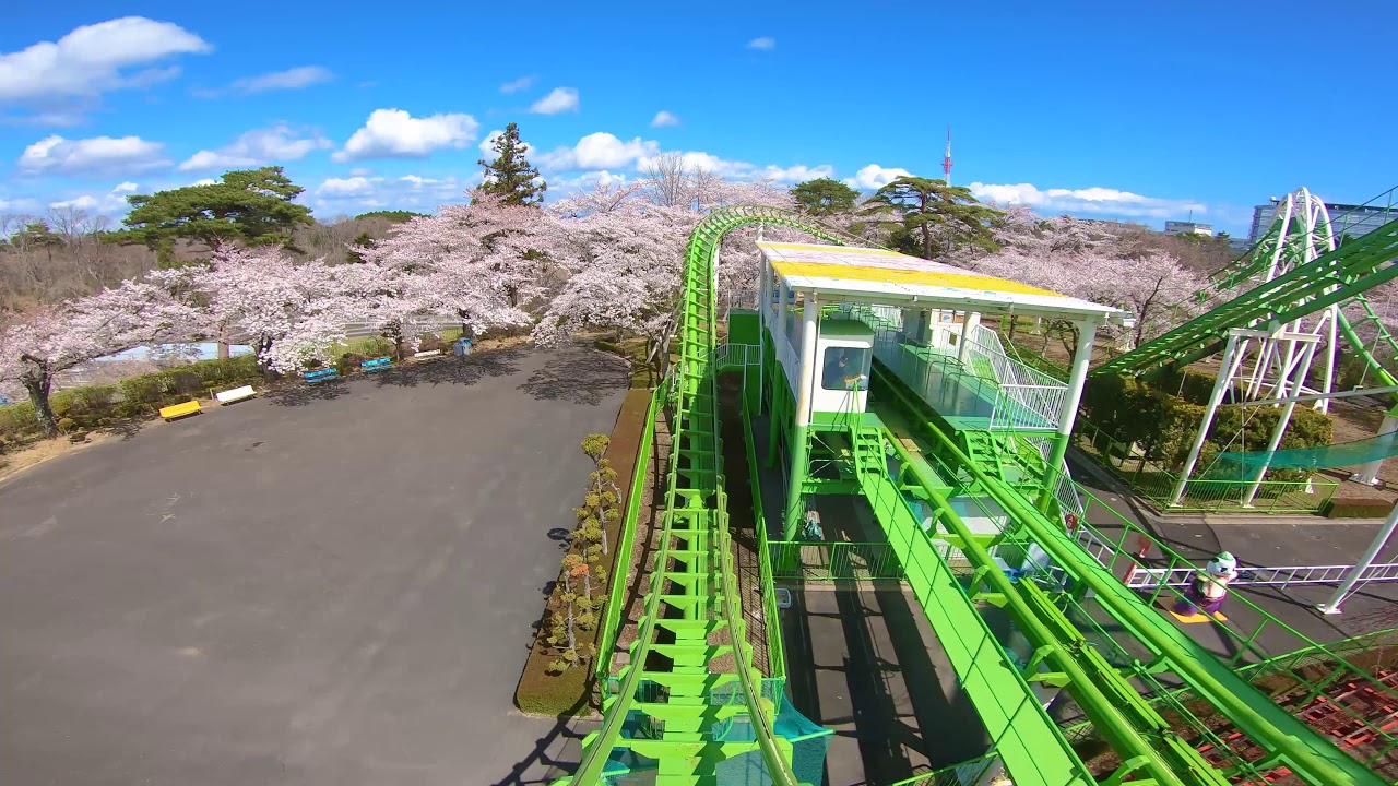 【4k60fps】八木山ベニーランド　コークスクリュー　最前列