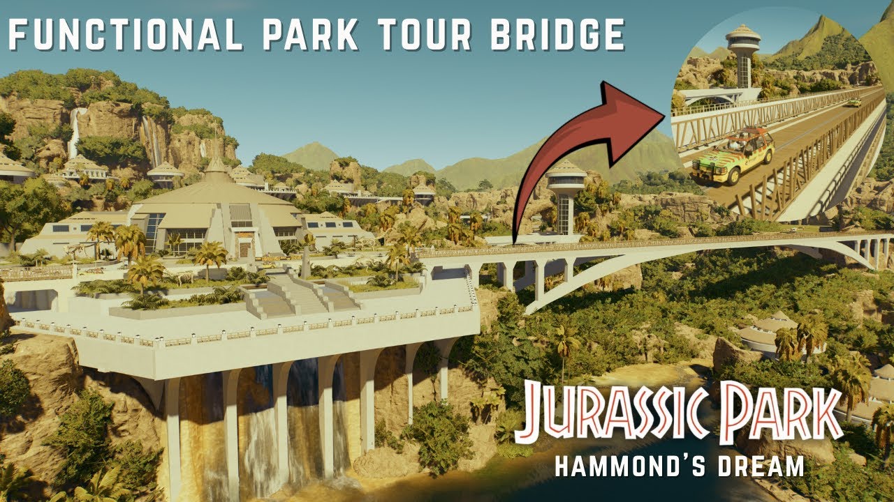 *WORKING* PARK TOUR BRIDGE SPEED BUILD - Jurassic Park: Hammond's Dream (EP4) - JWE3