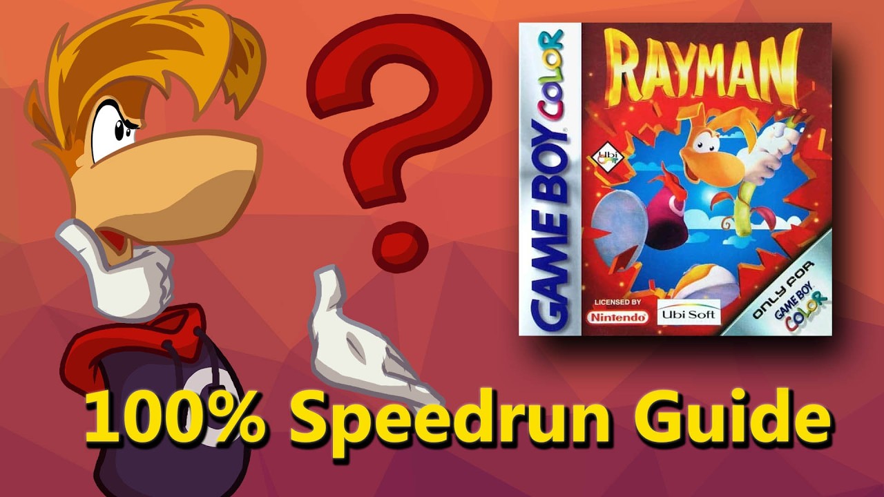 Rayman GBC 100% (All Cages) Speedrun Guide