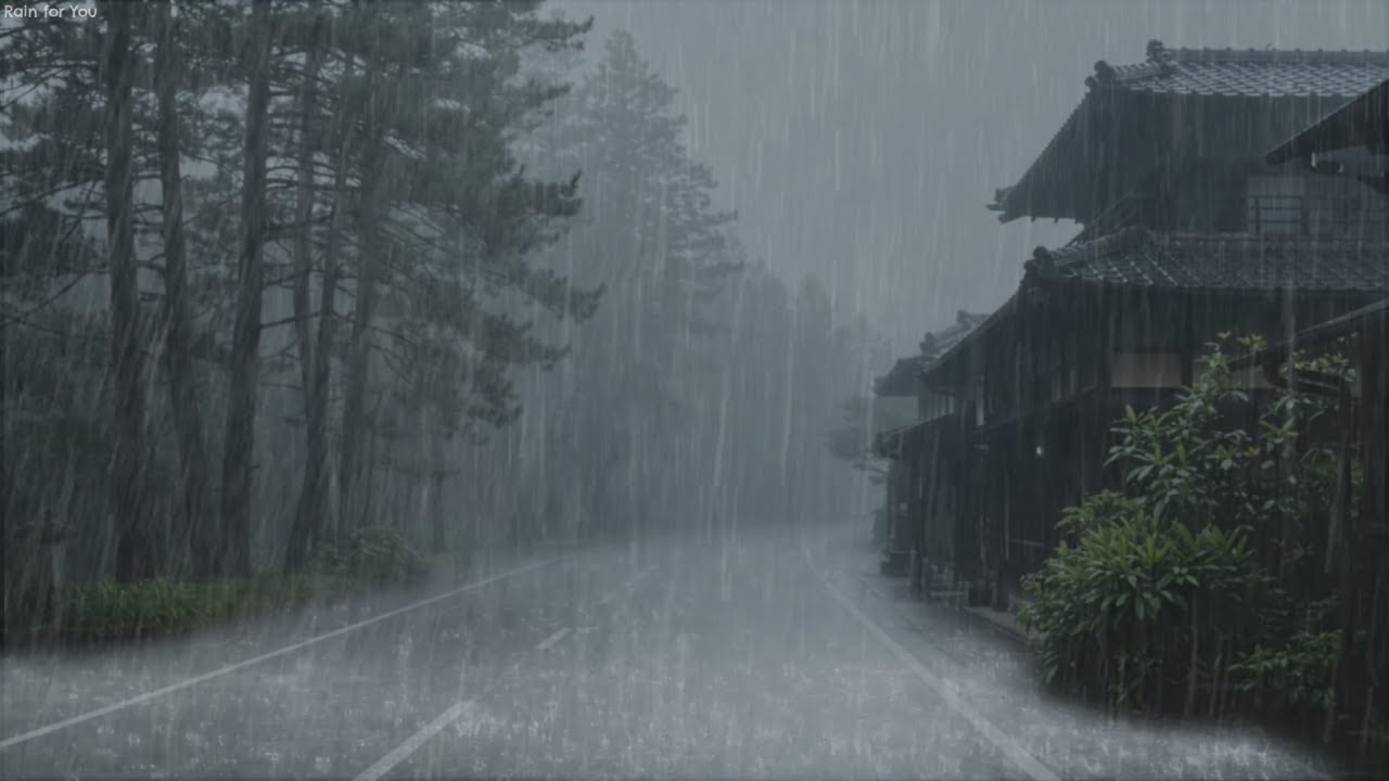 Rain Sounds for Sleeping 😴 Heavy Rain & Thunderstorm for Deep Sleep & Relaxation at Night