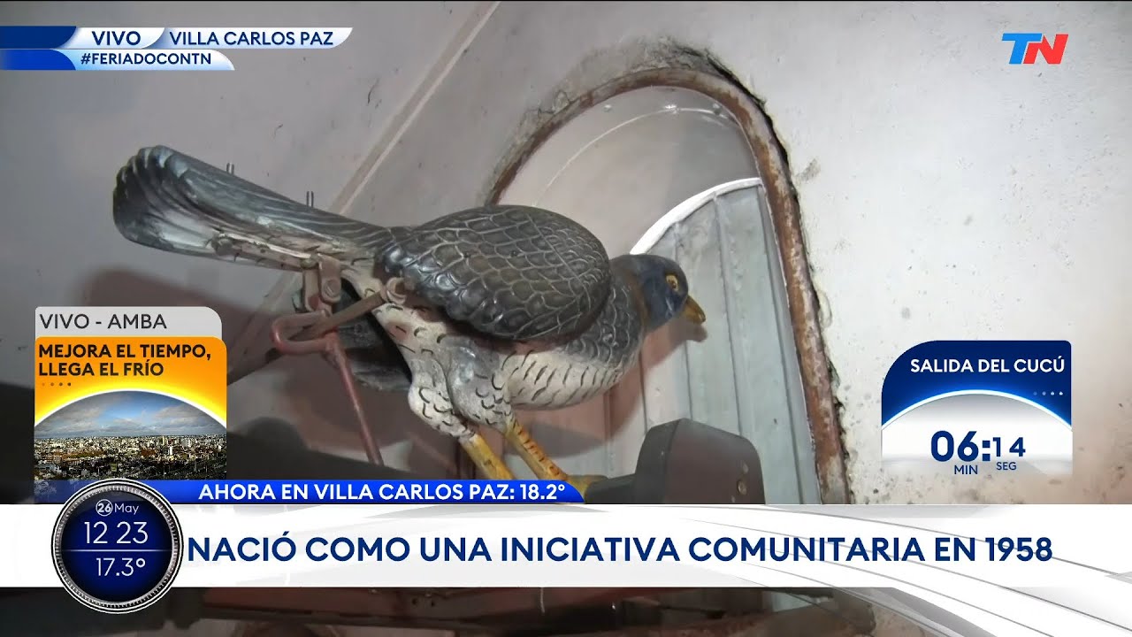FERIADO: VILLA CARLOS PAZ I El cucú cumplió 65 años y TN logró adelantar su salida