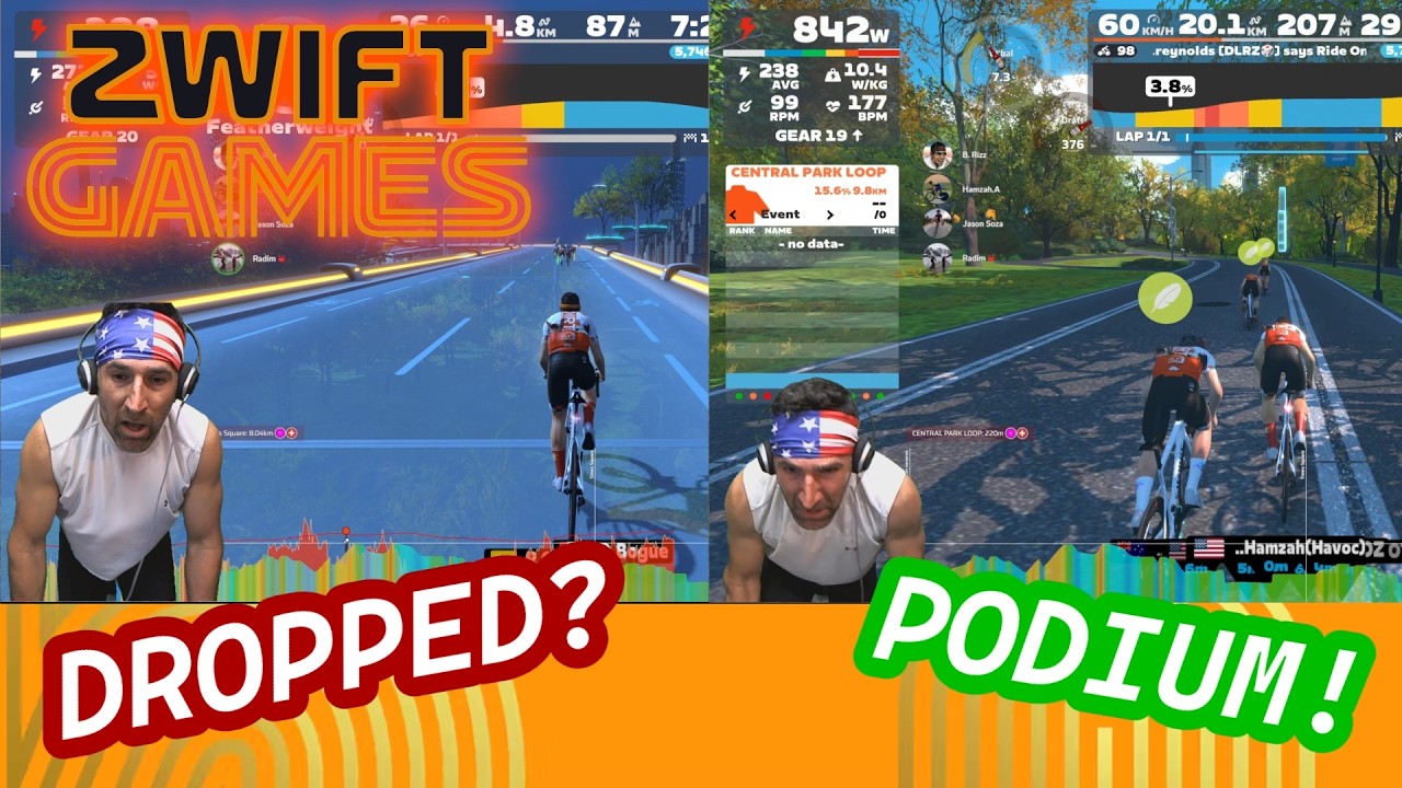 From DROPPED to PODIUM! Never Give Up!  Zwift Games Stage 2: Hudson Hustle 🥉 (510-650)