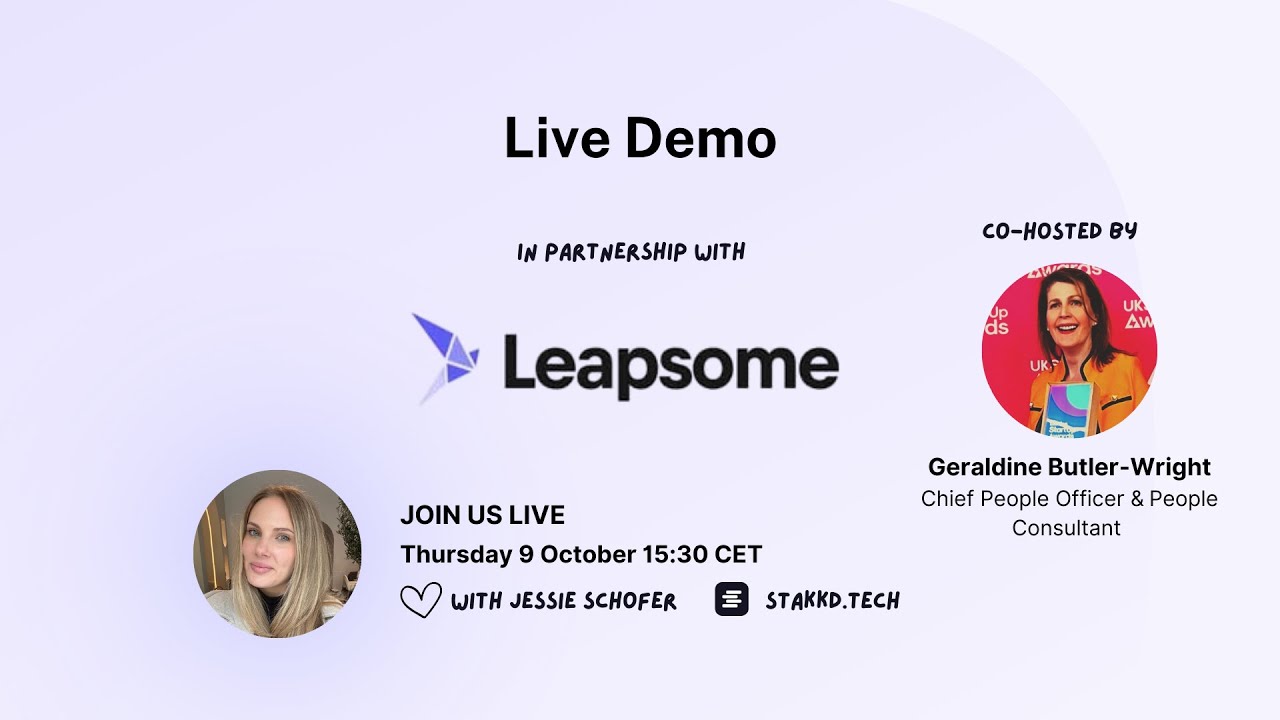 Leapsome HRIS Tool Live Demo | HR Tech Insights with Jessie Schofer & Geraldine Butler-Wright