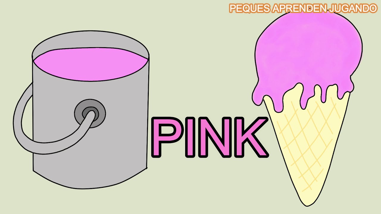 Los colores en inglés para niños con dibujos Aprender inglés los colores. Peques Aprenden Jugando