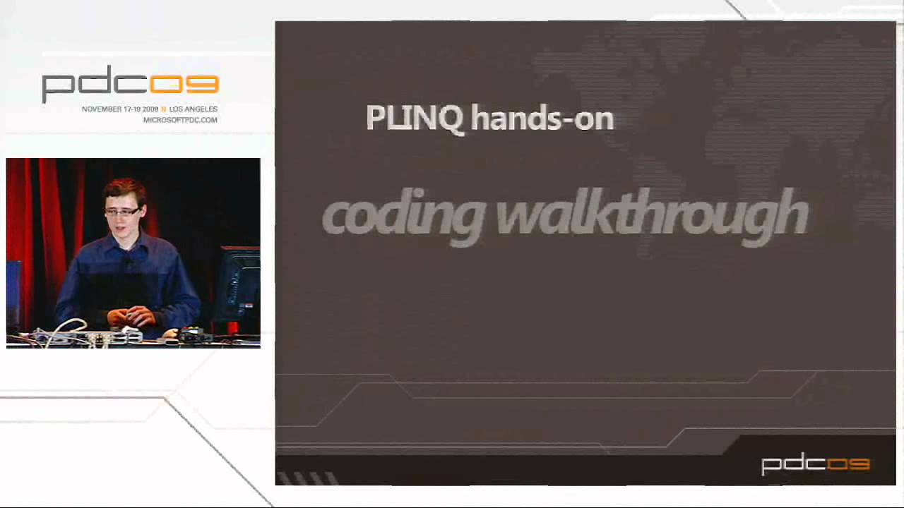 PDC 2009 PLINQ LINQ, but Faster!