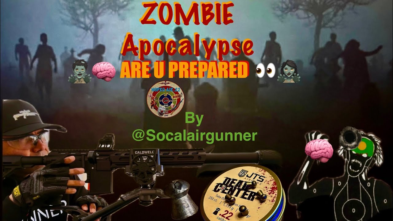 PCP Zombie Double Tap Apocalypse Training @Socalairgunner  @25 Yrds. Avenge•X .22 Dead Centers 18grn