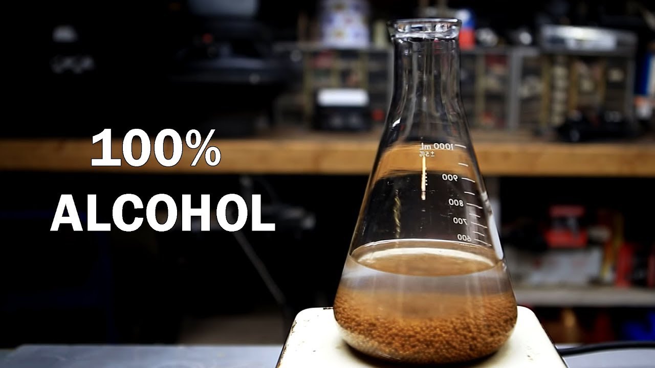 Cómo hacer etanol anhidro (100% alcohol)