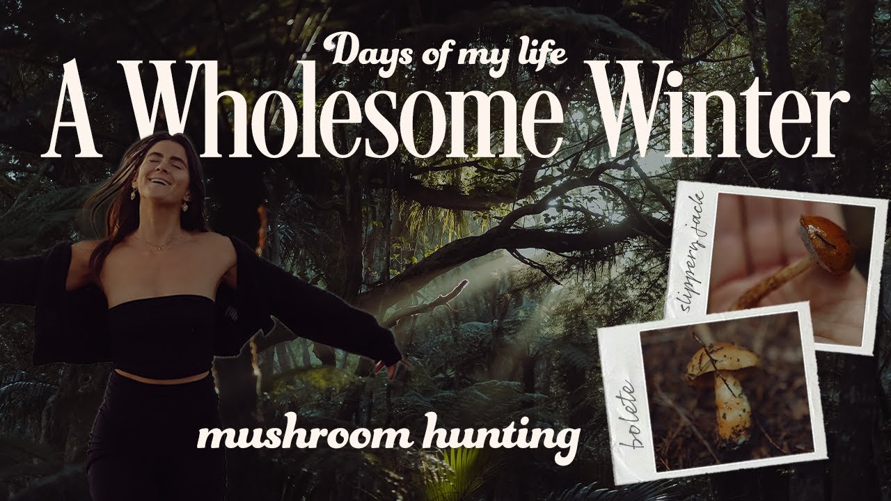Come hunt mushrooms with me | Days of my life as a Yoga teacher Winter in my New Zealand beach cabin