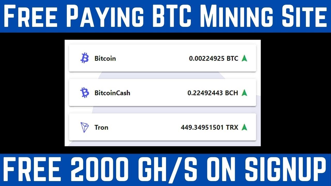 New Free Bitcoin Mining Website 2021| Free Cloud Mining Website 2021-how to earn free btc