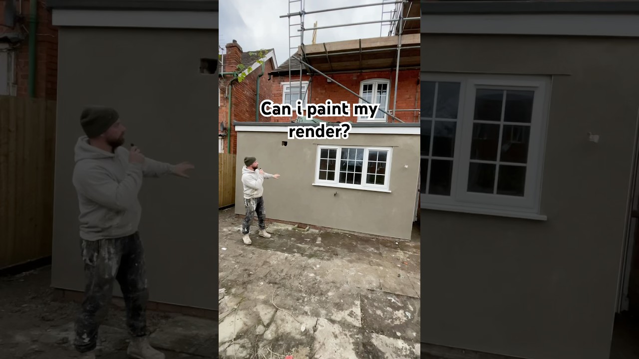 Can i paint my render? &hellip; #mrsmoothplastering #baumit #render #specialists #shrewsbury