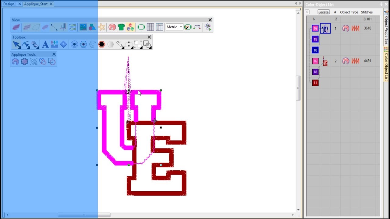 Digitize for appliqué with Wilcom's EmbroideryStudio
